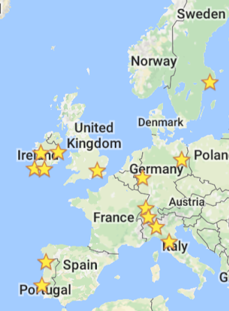 Where I went in Europe in 2016