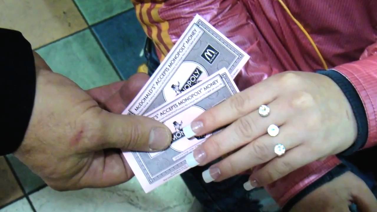 "WTF they don't take Monopoly Money"